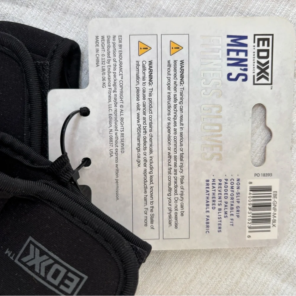 Black Workout Gloves